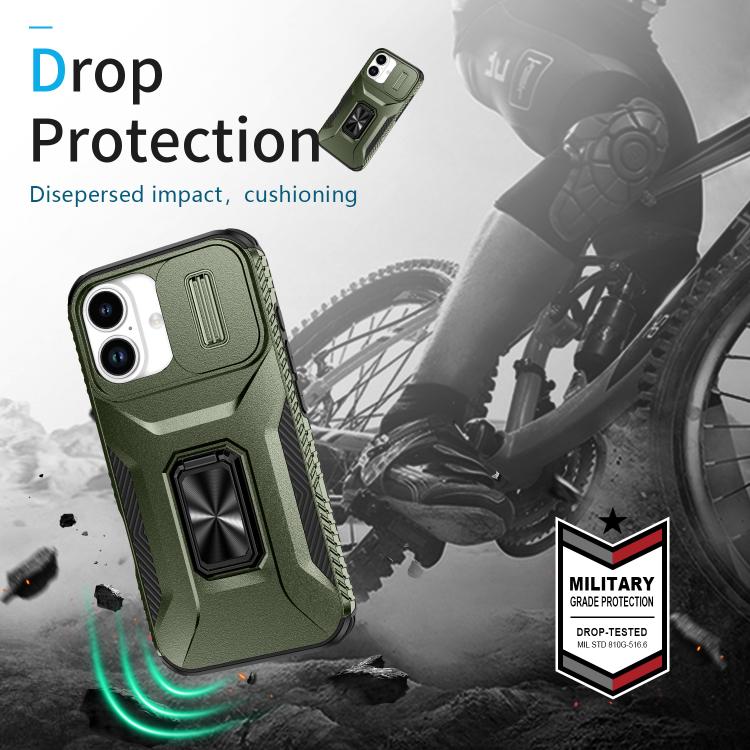 Sliding Camshield Holder Phone Case, For iPhone 17 Air, For iPhone 16e, For iPhone 16 Pro Max