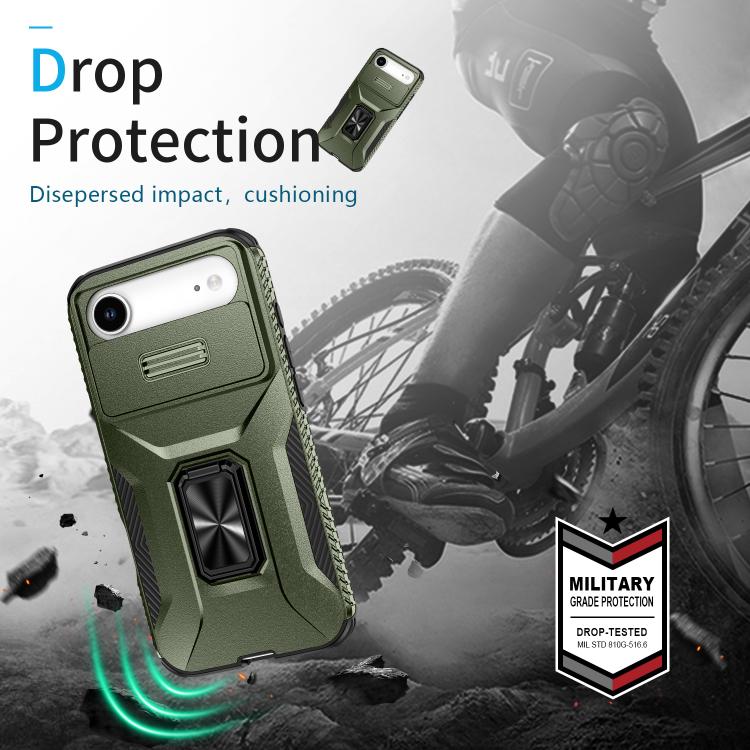 Sliding Camshield Holder Phone Case, For iPhone 16 Pro, For iPhone 16 Plus, For iPhone 16