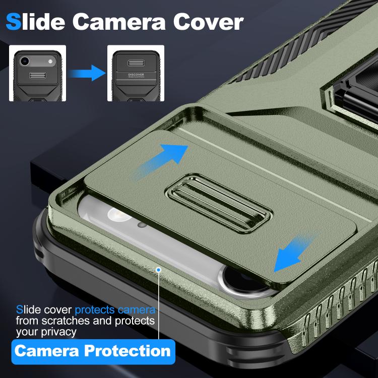 Sliding Camshield Holder Phone Case, For iPhone 16 Pro, For iPhone 16 Plus, For iPhone 16