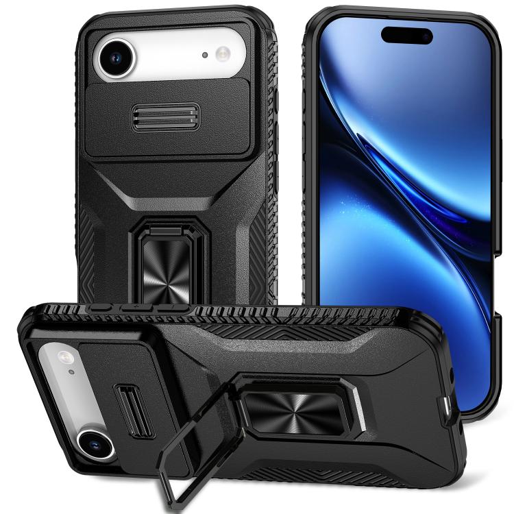 Sliding Camshield Holder Phone Case, For iPhone 16 Pro, For iPhone 16 Plus, For iPhone 16