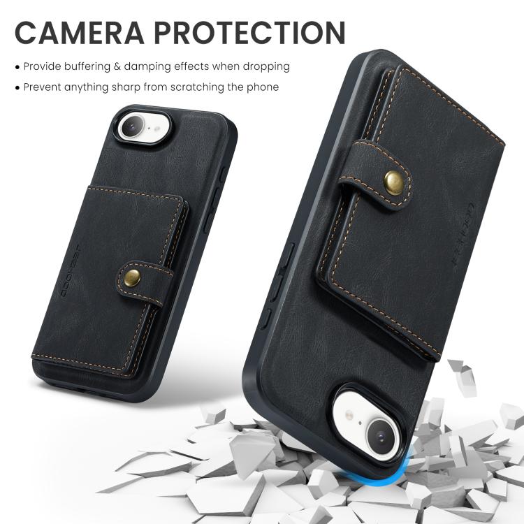 JEEHOOD J01 Retro Magnetic Detachable Wallet Phone Case