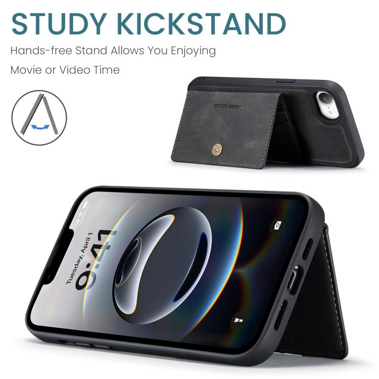 JEEHOOD J01 Retro Magnetic Detachable Wallet Phone Case