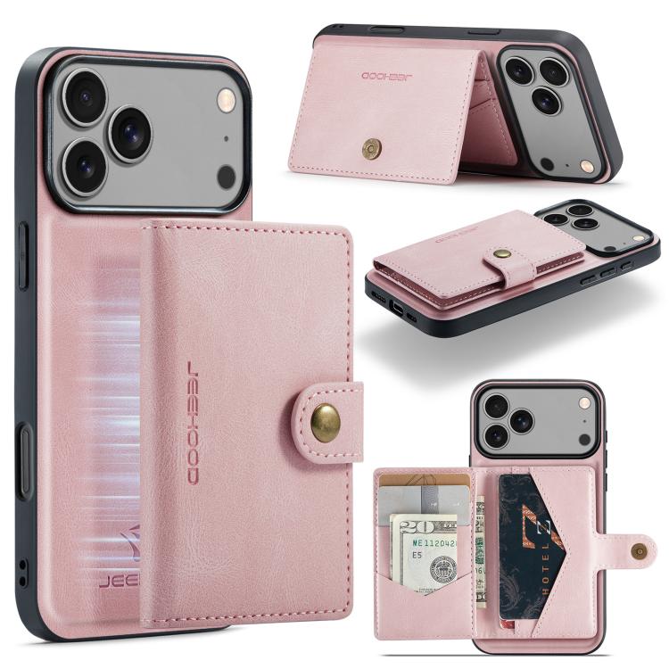 JEEHOOD J01 Retro Magnetic Detachable Wallet Phone Case