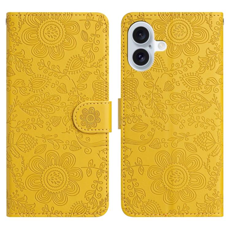 Floral Embossed Pattern Leather Phone Case, For iPhone 17 Pro Max, For iPhone 17 Pro, For iPhone 17, For iPhone 17 Air