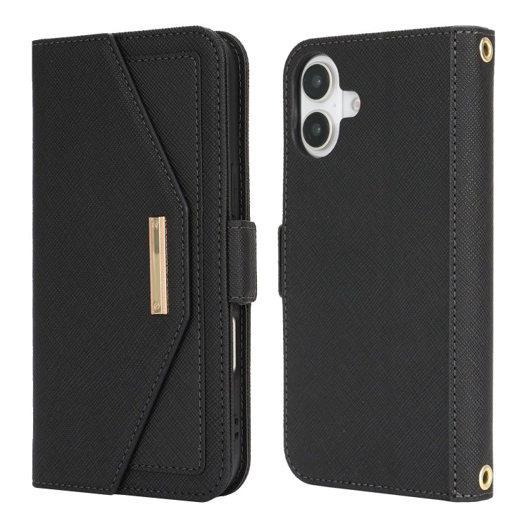 Cross Texture Crossbody Lanyard Leather Phone Case, For iPhone 15 Pro Max, For iPhone 15 Pro, For iPhone 15 Plus, For iPhone 15