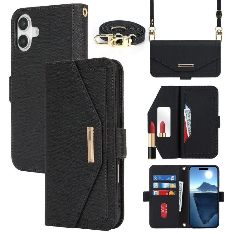 Cross Texture Crossbody Lanyard Leather Phone Case, For iPhone 15 Pro Max, For iPhone 15 Pro, For iPhone 15 Plus, For iPhone 15