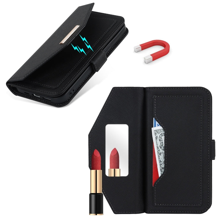 Cross Texture Crossbody Lanyard Leather Phone Case, For iPhone 15 Plus, For iPhone 15