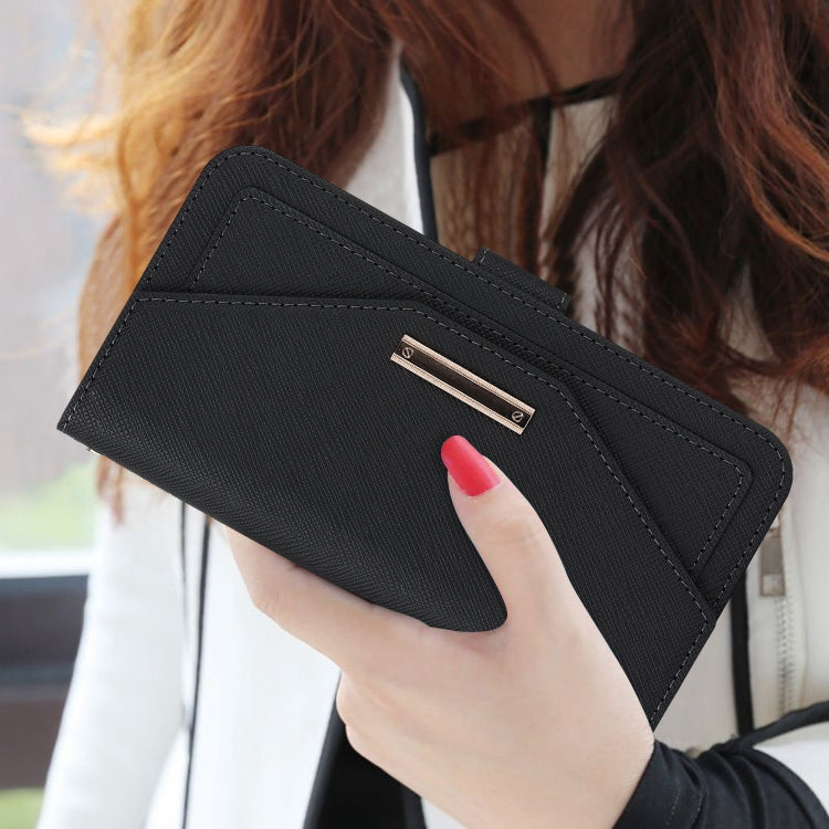 Cross Texture Crossbody Lanyard Leather Phone Case, For iPhone 15 Plus, For iPhone 15