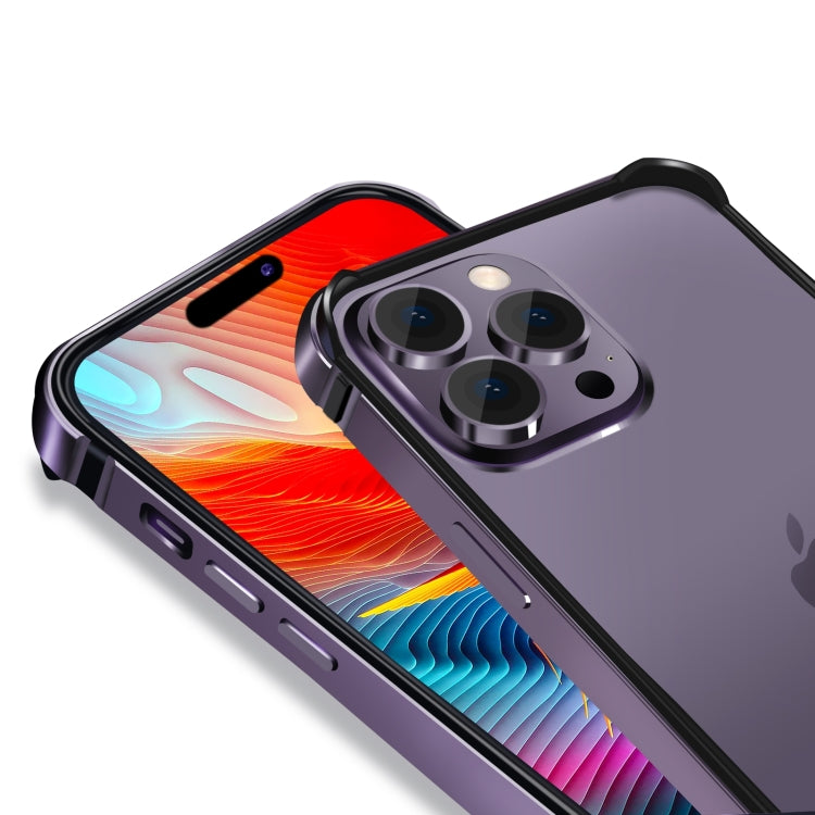 TPU + Aluminum Alloy Frame Phone Case, For iPhone 16 Pro Max, For iPhone 16 Pro, For iPhone 16 Plus, For iPhone 16