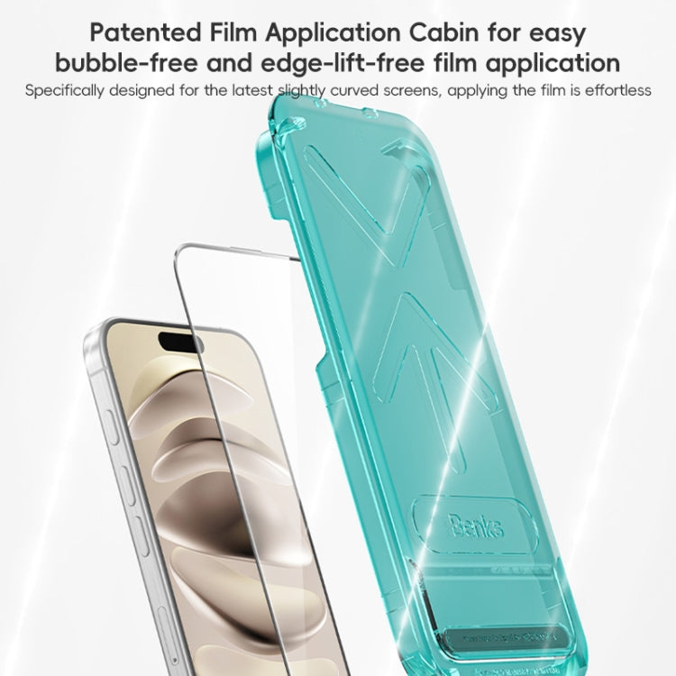 Benks King Kong Series Corning HD Glass Film, For iPhone 16 Pro Max, For iPhone 16 Pro, For iPhone 16 Plus, For iPhone 16