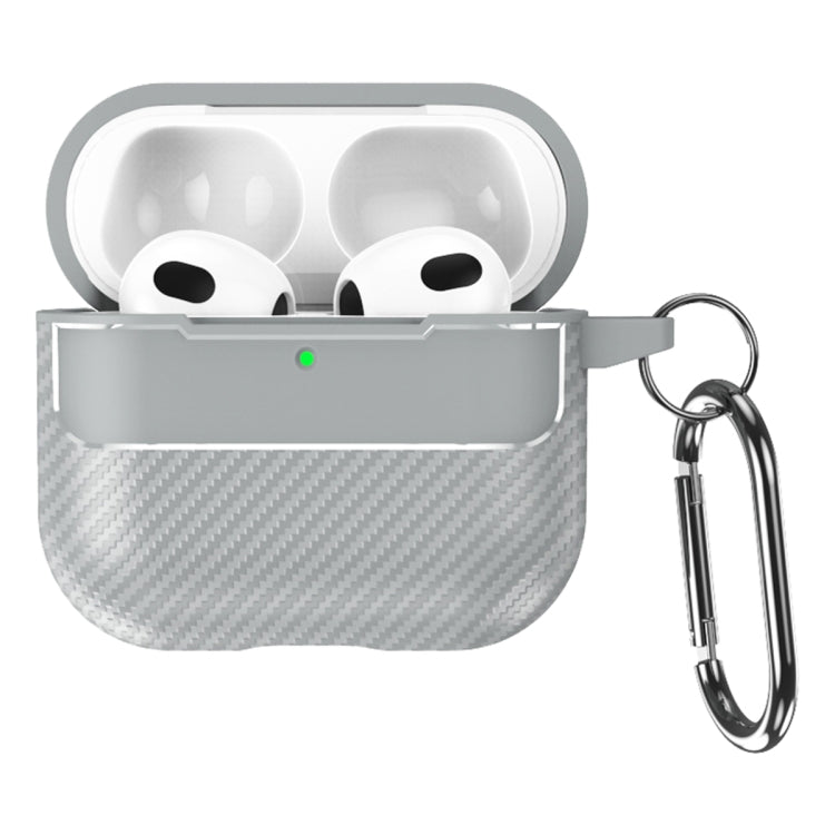 Carbon Fiber Texture Bluetooth Earphone Protective Case, For AirPods 4