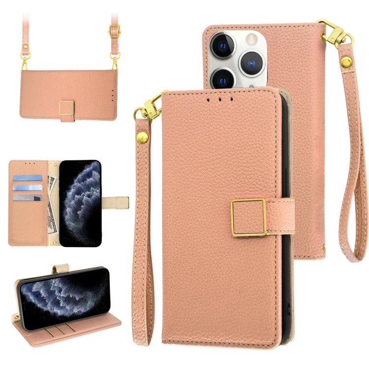 Crossbody Litchi Texture Square Buckle Leather Phone Case, For iPhone 12 mini, For iPhone 11 Pro Max, For iPhone 11