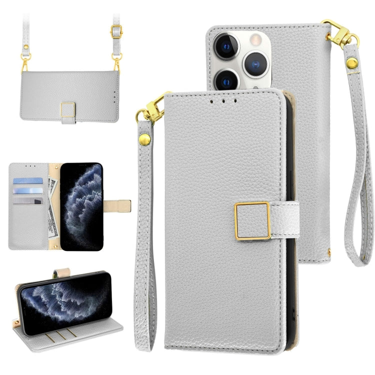 Crossbody Litchi Texture Square Buckle Leather Phone Case, For iPhone 12 mini, For iPhone 11 Pro Max, For iPhone 11