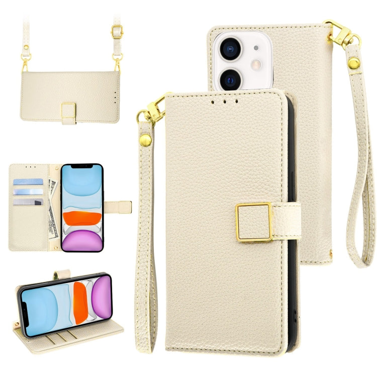 Crossbody Litchi Texture Square Buckle Leather Phone Case, For iPhone 12 mini, For iPhone 11 Pro Max, For iPhone 11