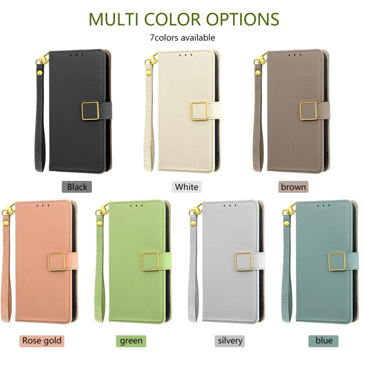 Crossbody Litchi Texture Square Buckle Leather Phone Case, For iPhone 14, For iPhone 14 Pro, For iPhone 14 Pro Max