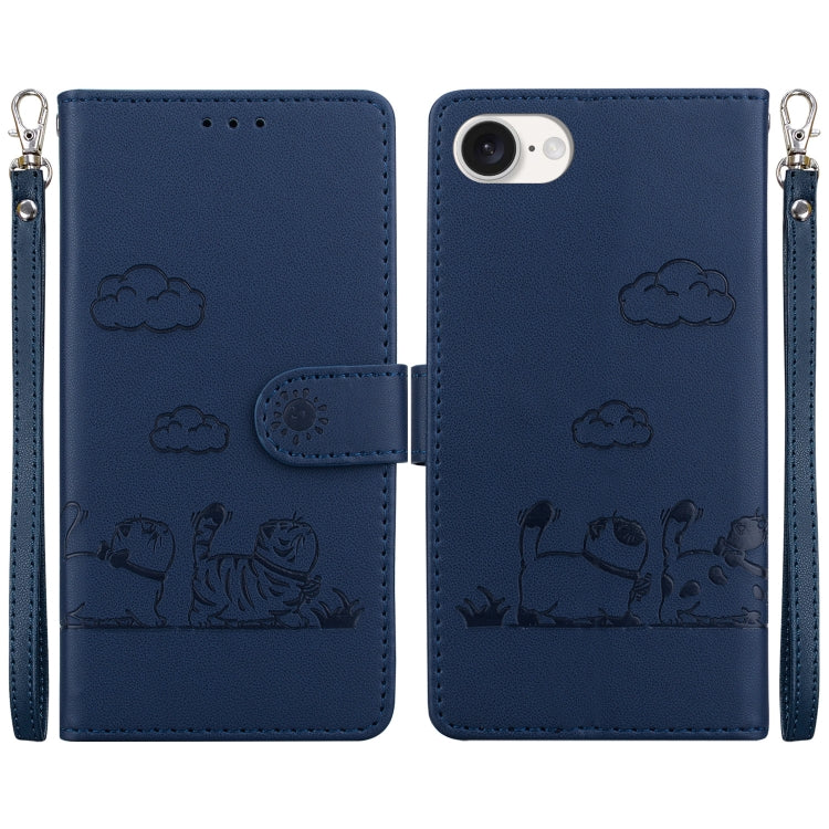 Cute Cats RFID Leather Phone Case