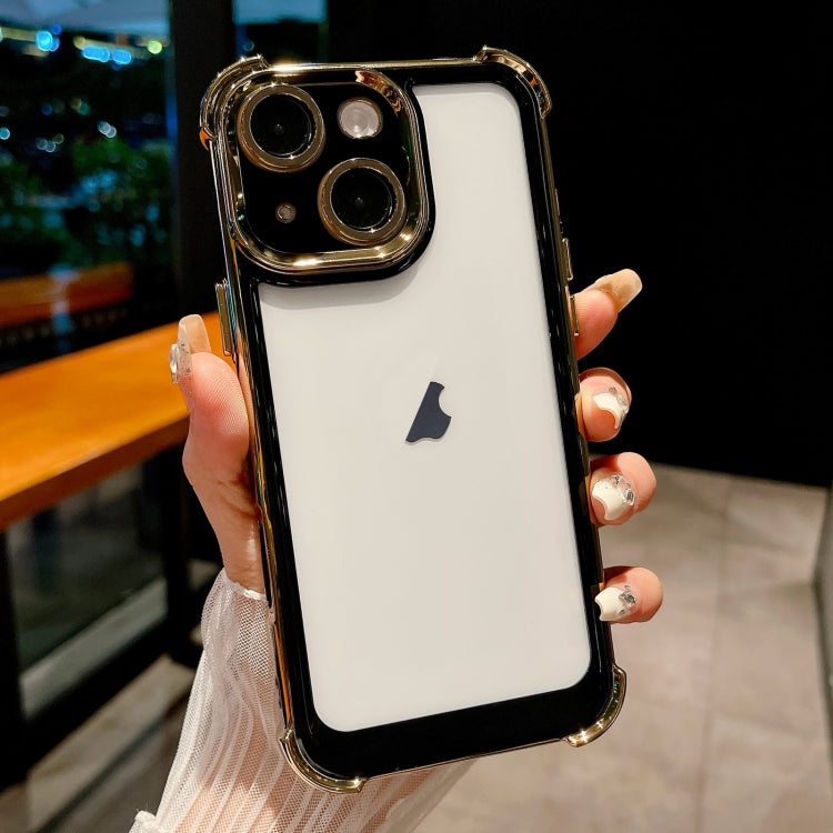 Dual-color Plating Space PC Hybrid TPU Phone Case, For iPhone 14 Plus, For iPhone 14, For iPhone 14 Pro, For iPhone 14 Pro Max