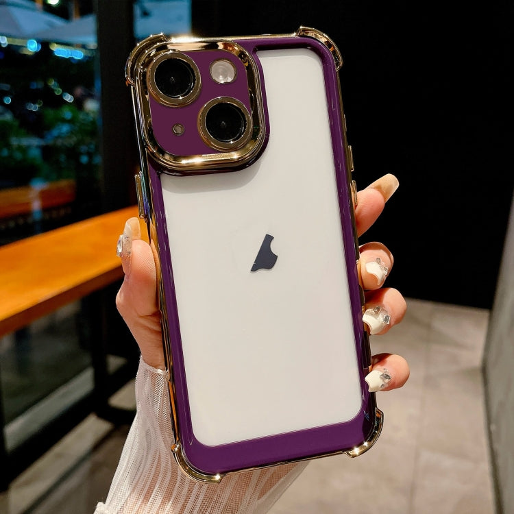Dual-color Plating Space PC Hybrid TPU Phone Case, For iPhone 13 Pro Max, For iPhone 13 Pro, For iPhone 13, For iPhone 12