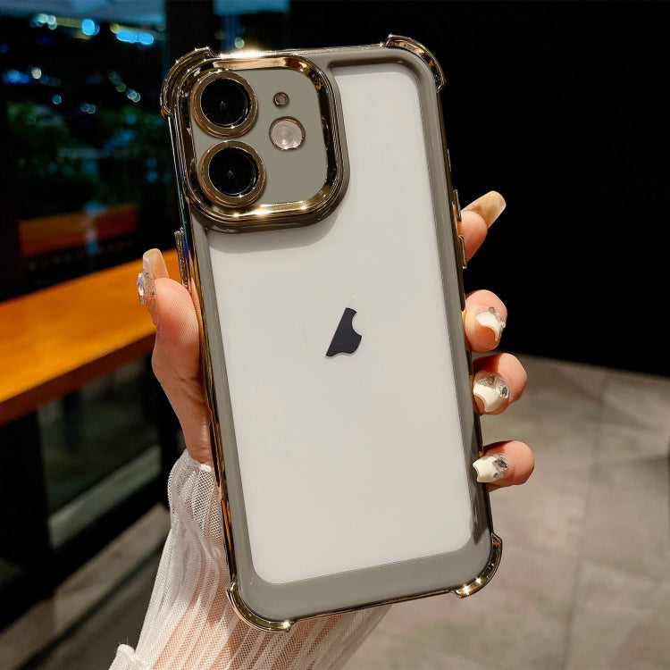 Dual-color Plating Space PC Hybrid TPU Phone Case, For iPhone 13 Pro Max, For iPhone 13 Pro, For iPhone 13, For iPhone 12