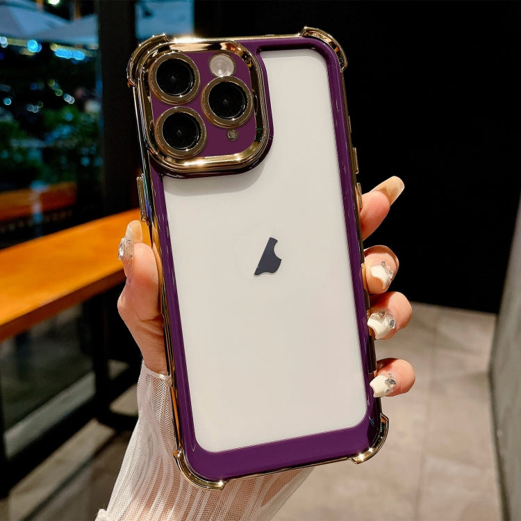 Dual-color Plating Space PC Hybrid TPU Phone Case, For iPhone 11 Pro