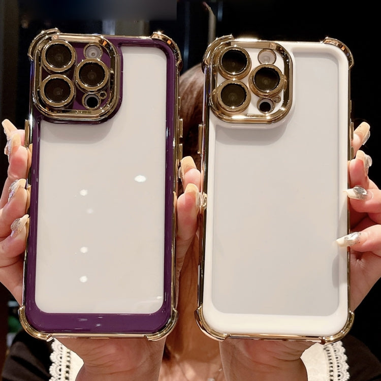 Dual-color Plating Space PC Hybrid TPU Phone Case, For iPhone 14 Plus, For iPhone 14, For iPhone 14 Pro, For iPhone 14 Pro Max