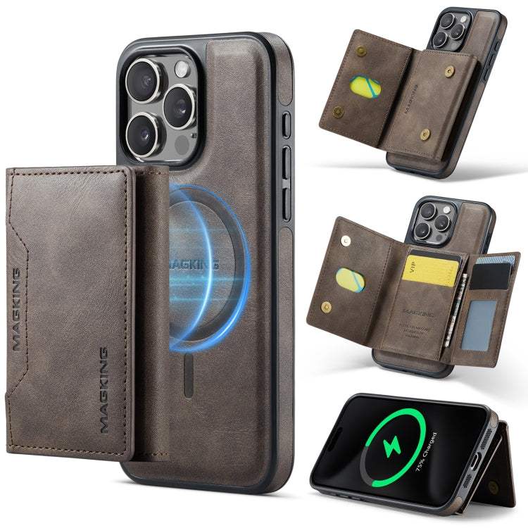 MAGKING K2 Series MagSafe RFID Card Bag Detachable Phone Case, For iPhone 16, For iPhone 15 Pro Max, For iPhone 15 Pro, For iPhone 14 Plus