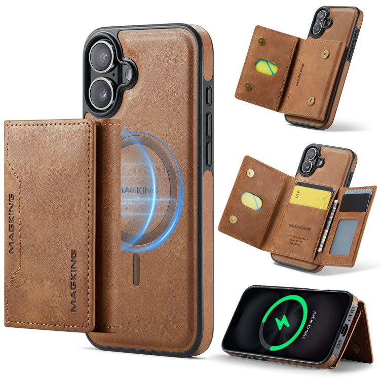 MAGKING K2 Series MagSafe RFID Card Bag Detachable Phone Case, For iPhone 16, For iPhone 15 Pro Max, For iPhone 15 Pro, For iPhone 14 Plus