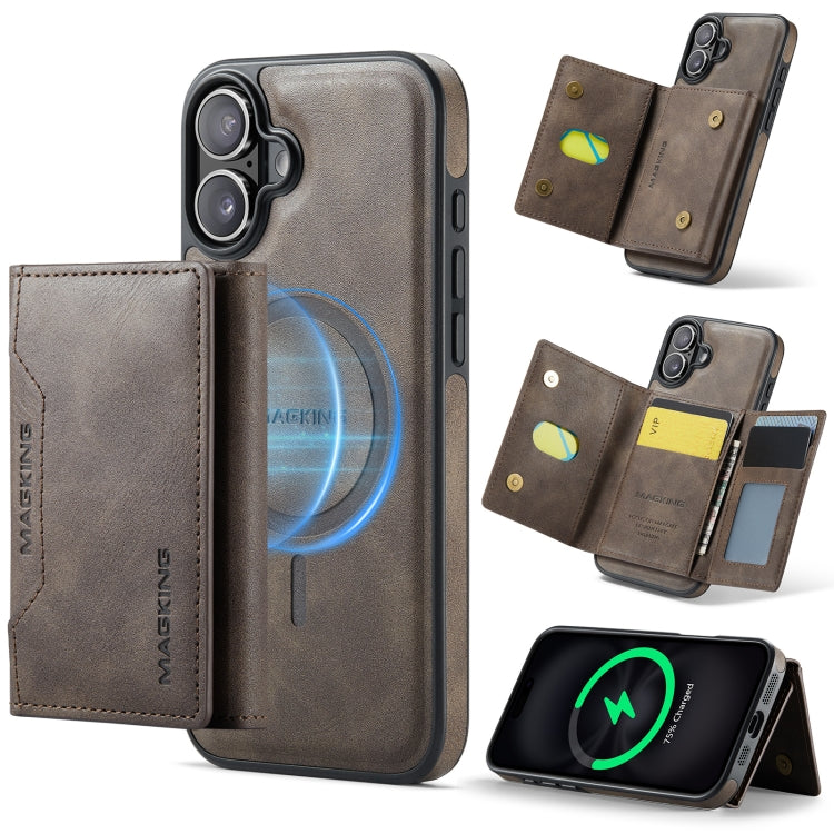 MAGKING K2 Series MagSafe RFID Card Bag Detachable Phone Case, For iPhone 16, For iPhone 15 Pro Max, For iPhone 15 Pro, For iPhone 14 Plus