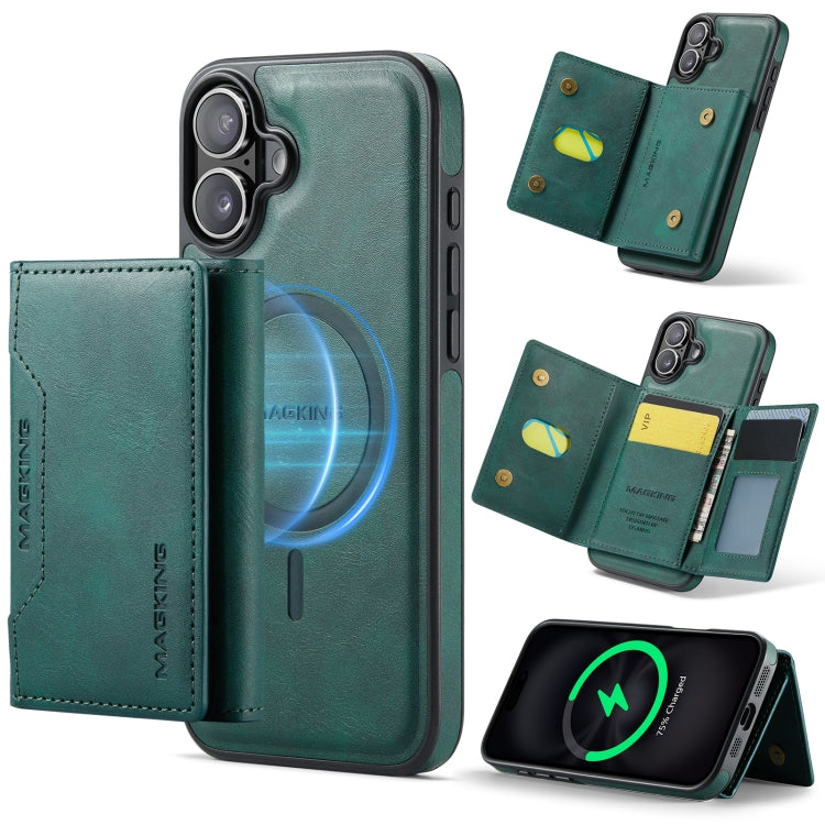 MAGKING K2 Series MagSafe RFID Card Bag Detachable Phone Case, For iPhone 16, For iPhone 15 Pro Max, For iPhone 15 Pro, For iPhone 14 Plus