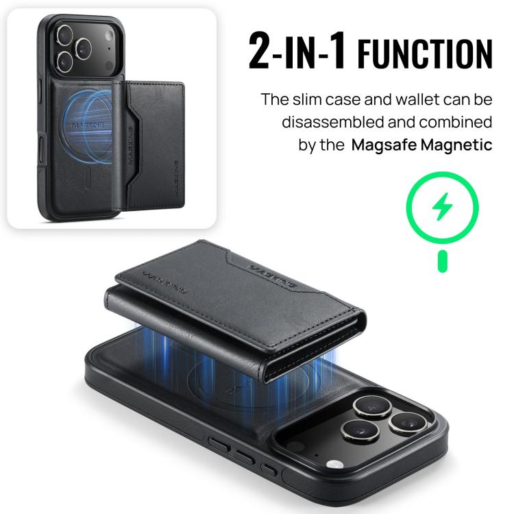 MAGKING K2 Series MagSafe RFID Card Bag Detachable Phone Case