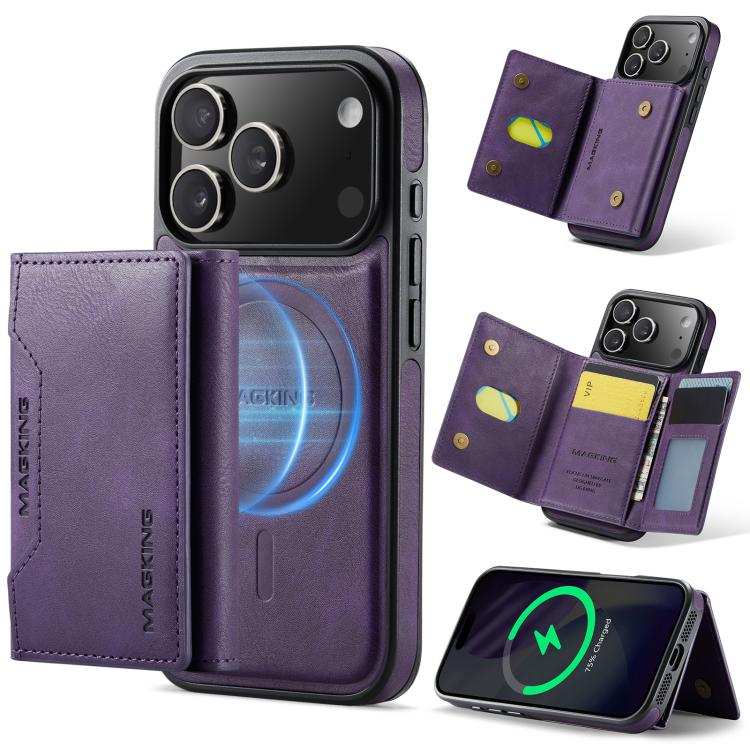MAGKING K2 Series MagSafe RFID Card Bag Detachable Phone Case
