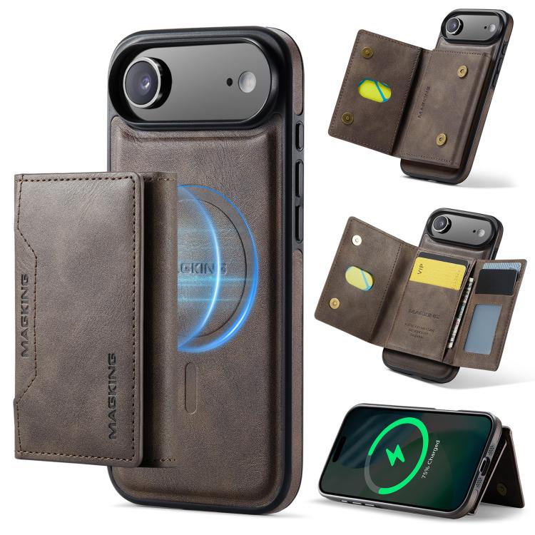 MAGKING K2 Series MagSafe RFID Card Bag Detachable Phone Case, For iPhone Air, For iPhone 16 Pro Max, For iPhone 16 Pro, For iPhone 16 Plus