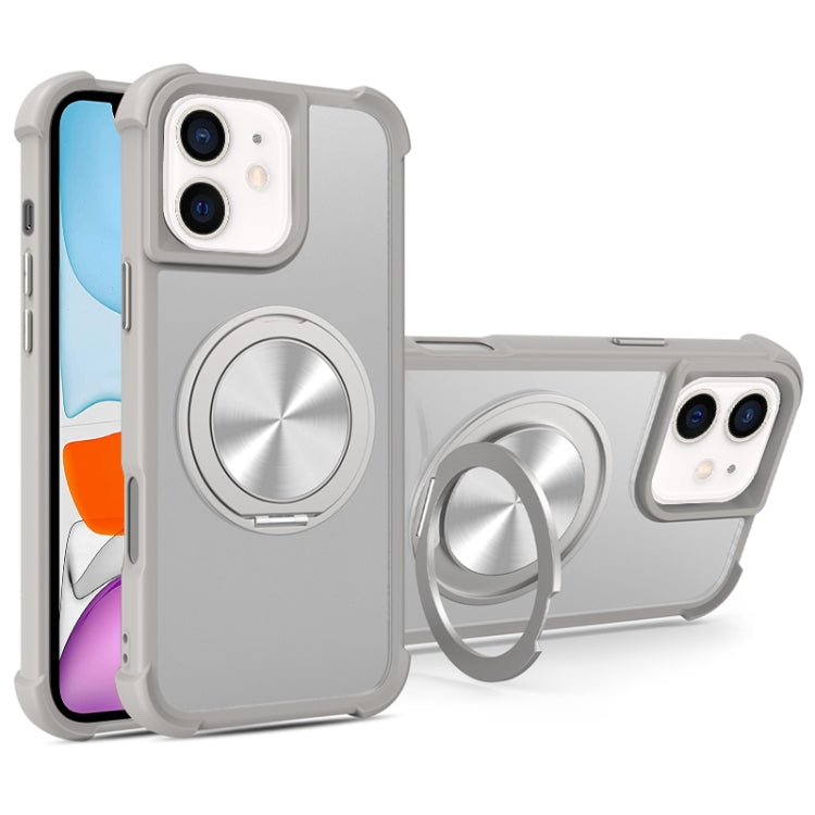 CD Texture 360 Degree Rotating Holder MagSafe Phone Case, For iPhone 13 Pro, For iPhone 12 / 12 Pro, For iPhone 12 Pro Max, For iPhone 11