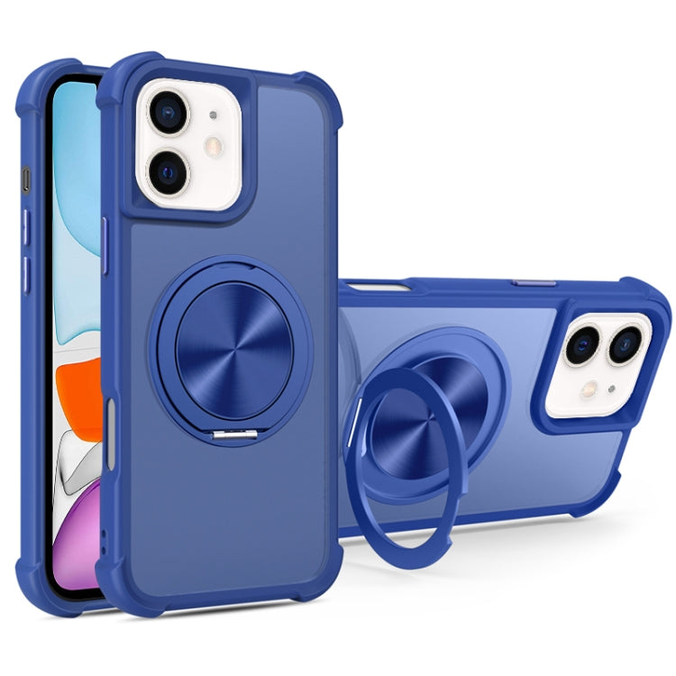 CD Texture 360 Degree Rotating Holder MagSafe Phone Case, For iPhone 13 Pro, For iPhone 12 / 12 Pro, For iPhone 12 Pro Max, For iPhone 11