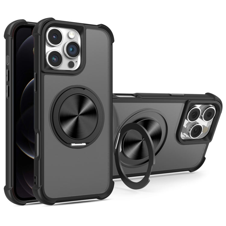CD Texture 360 Degree Rotating Holder MagSafe Phone Case, For iPhone 13 Pro, For iPhone 12 / 12 Pro, For iPhone 12 Pro Max, For iPhone 11