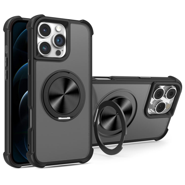 CD Texture 360 Degree Rotating Holder MagSafe Phone Case, For iPhone 13 Pro, For iPhone 12 / 12 Pro, For iPhone 12 Pro Max, For iPhone 11