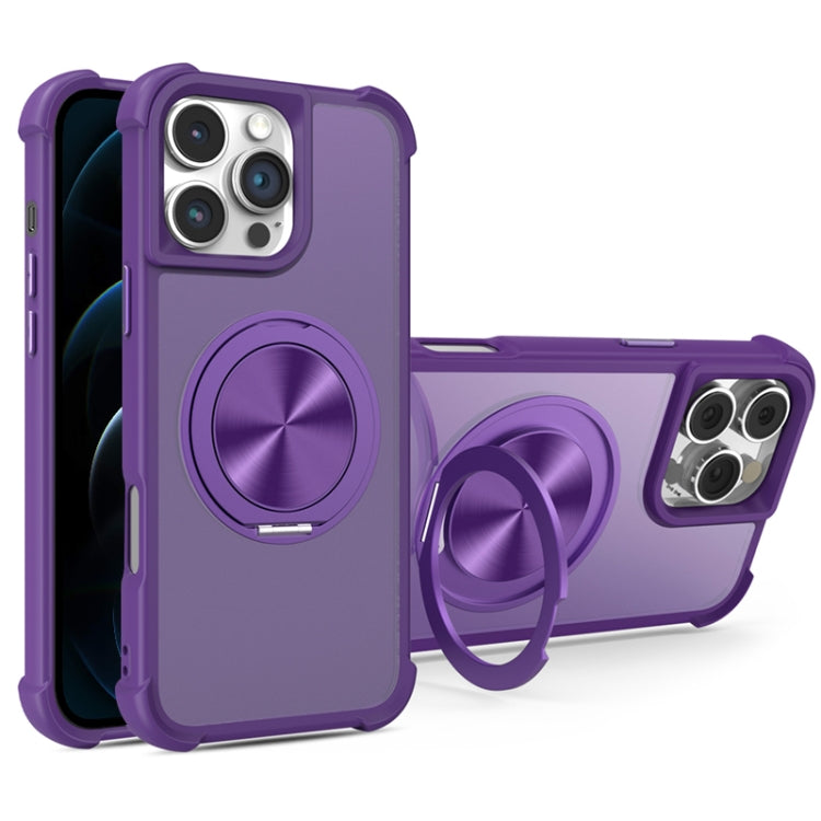 CD Texture 360 Degree Rotating Holder MagSafe Phone Case, For iPhone 13 Pro, For iPhone 12 / 12 Pro, For iPhone 12 Pro Max, For iPhone 11