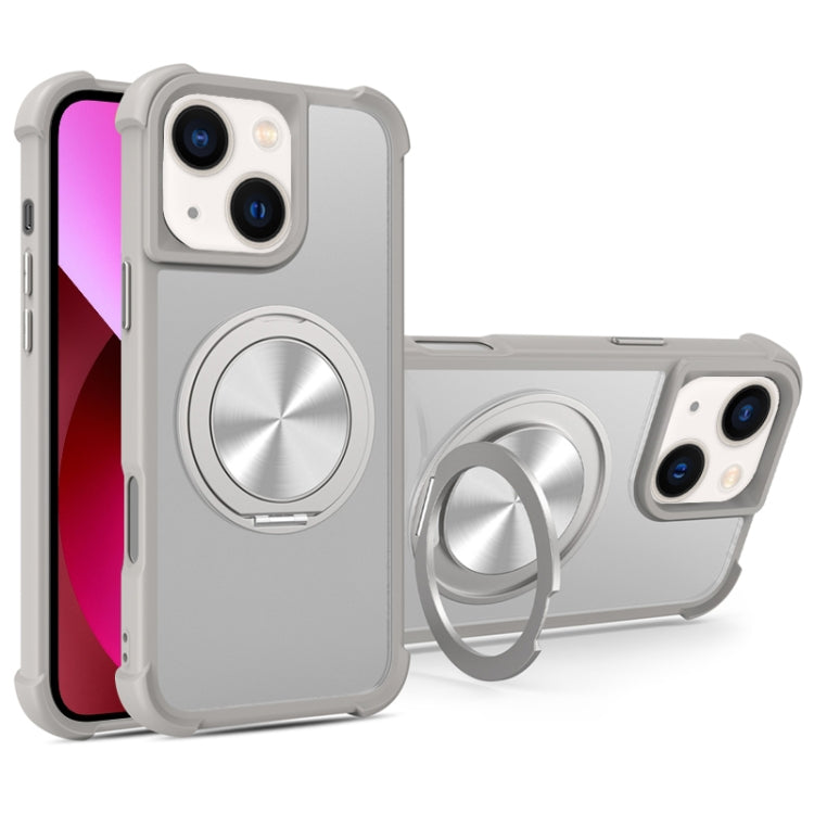 CD Texture 360 Degree Rotating Holder MagSafe Phone Case, For iPhone 14 / 13, For iPhone 14 Pro, For iPhone 14 Pro Max, For iPhone 13 Pro Max
