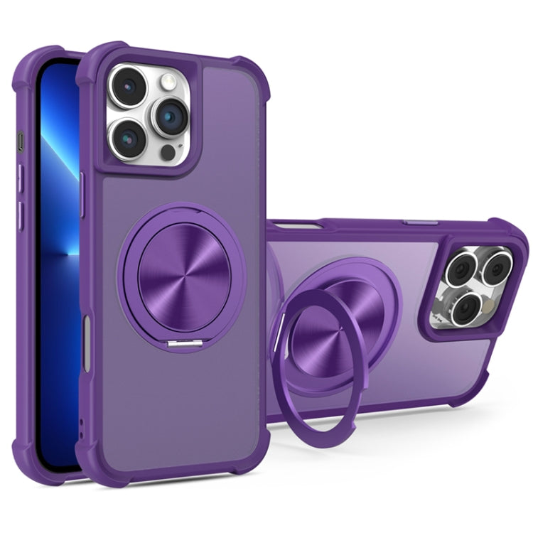 CD Texture 360 Degree Rotating Holder MagSafe Phone Case, For iPhone 13 Pro, For iPhone 12 / 12 Pro, For iPhone 12 Pro Max, For iPhone 11
