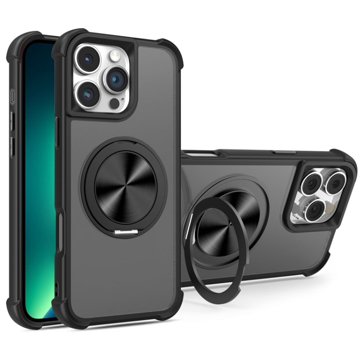 CD Texture 360 Degree Rotating Holder MagSafe Phone Case, For iPhone 14 / 13, For iPhone 14 Pro, For iPhone 14 Pro Max, For iPhone 13 Pro Max
