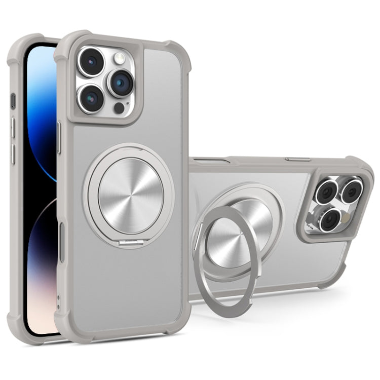 CD Texture 360 Degree Rotating Holder MagSafe Phone Case, For iPhone 14 / 13, For iPhone 14 Pro, For iPhone 14 Pro Max, For iPhone 13 Pro Max