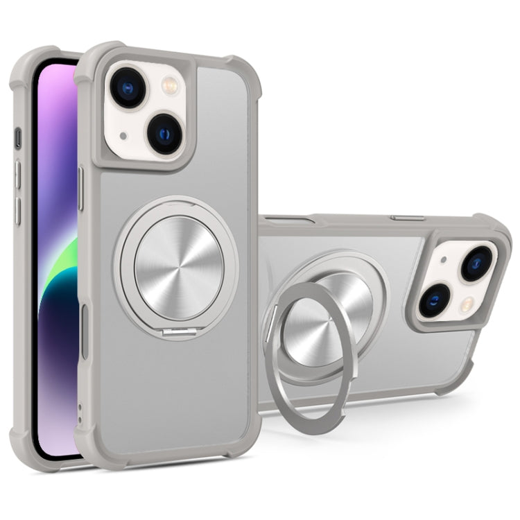CD Texture 360 Degree Rotating Holder MagSafe Phone Case, For iPhone 15 Pro Max, For iPhone 15 Pro, For iPhone 15 Plus / 14 Plus, For iPhone 15