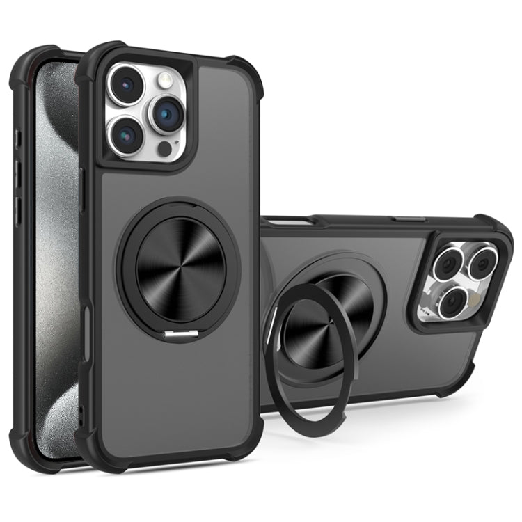 CD Texture 360 Degree Rotating Holder MagSafe Phone Case, For iPhone 15 Pro Max, For iPhone 15 Pro, For iPhone 15 Plus / 14 Plus, For iPhone 15