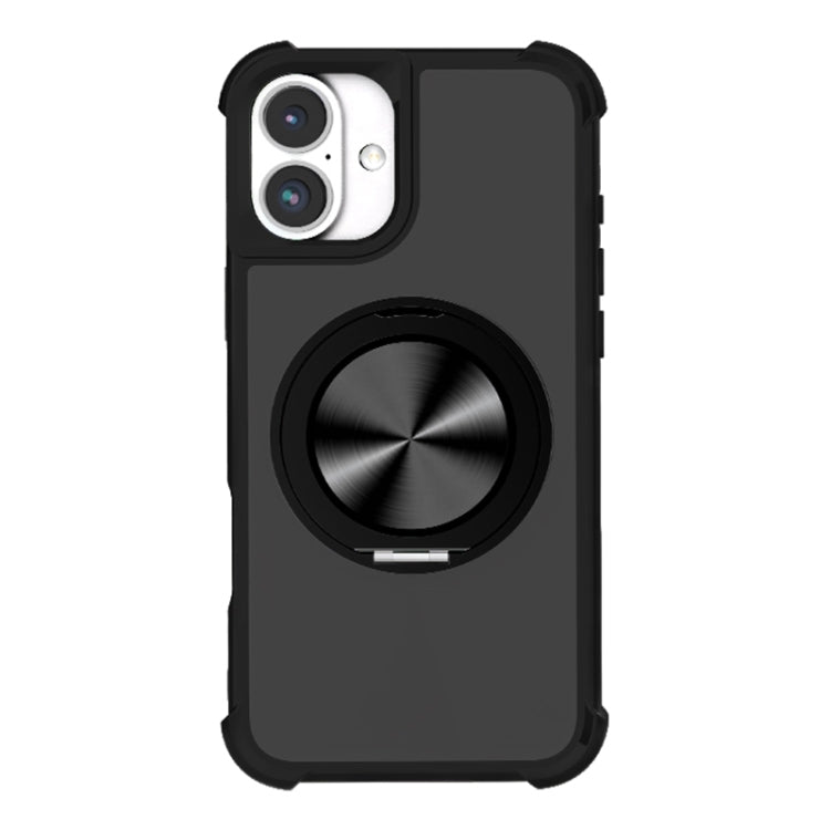 CD Texture 360 Degree Rotating Holder MagSafe Phone Case, For iPhone 16 Pro Max, For iPhone 16 Pro, For iPhone 16 Plus, For iPhone 16
