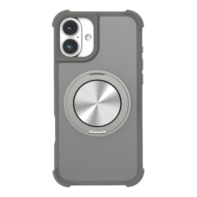 CD Texture 360 Degree Rotating Holder MagSafe Phone Case, For iPhone 16 Pro Max, For iPhone 16 Pro, For iPhone 16 Plus, For iPhone 16