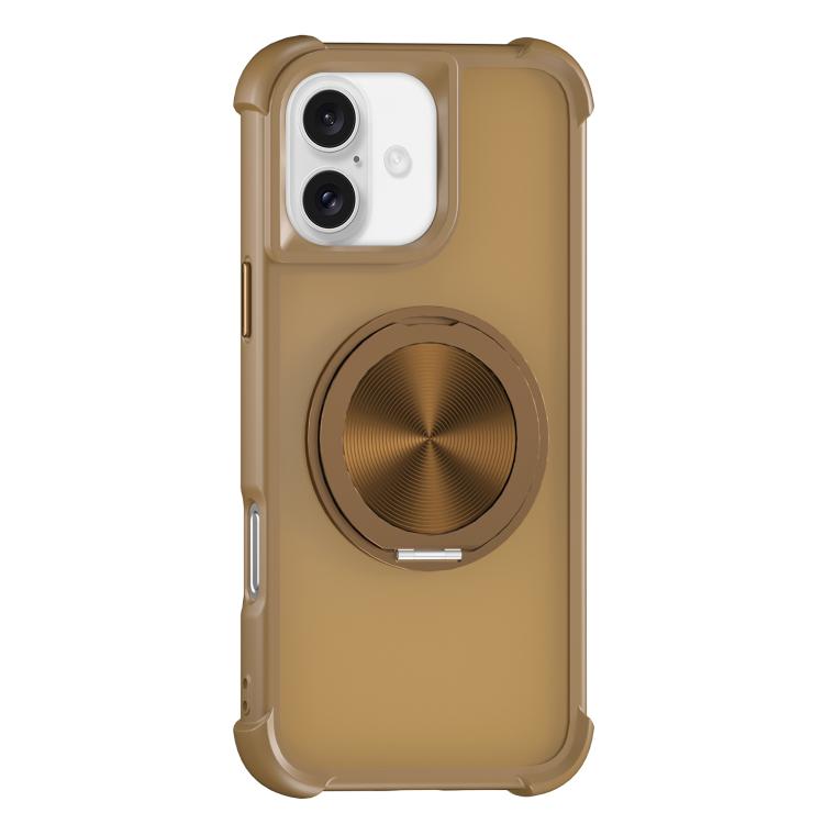 CD Texture 360 Degree Rotating Holder MagSafe Phone Case, For iPhone 16 Pro Max, For iPhone 16 Pro, For iPhone 16 Plus, For iPhone 16