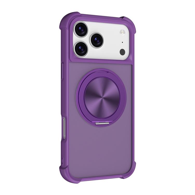 CD Texture 360 Degree Rotating Holder MagSafe Phone Case, For iPhone 17 Pro Max, For iPhone 17 Pro, For iPhone 17, For iPhone Air
