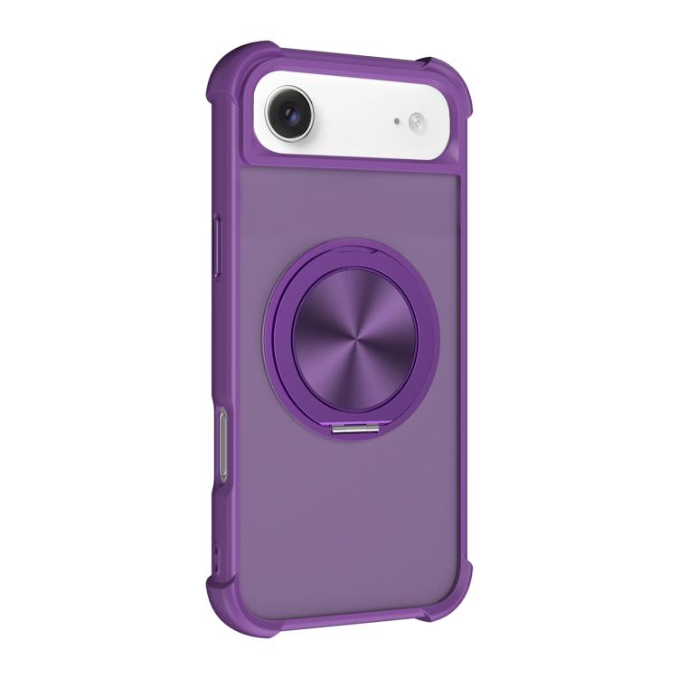 CD Texture 360 Degree Rotating Holder MagSafe Phone Case, For iPhone 17 Pro Max, For iPhone 17 Pro, For iPhone 17, For iPhone Air