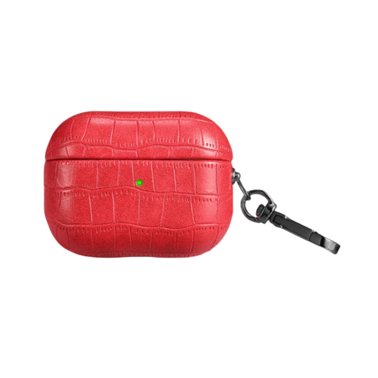 Crocodile Texture Earphone Protective Case, For AirPods Pro