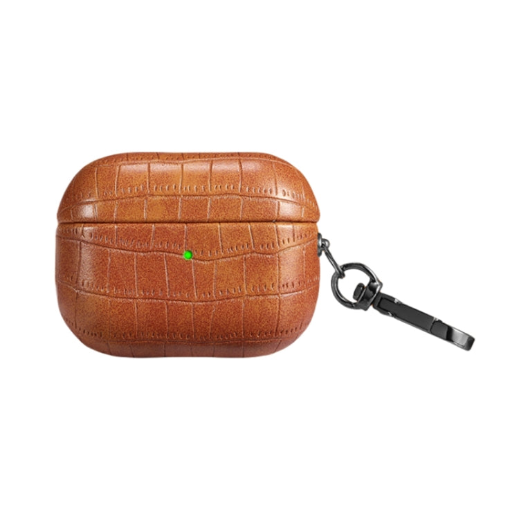 Crocodile Texture Earphone Protective Case, For AirPods Pro